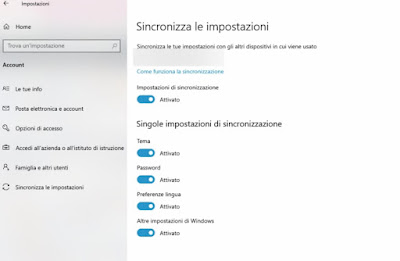 Impostazioni Windows 10