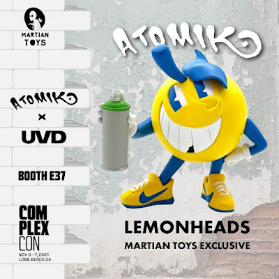 Complex Con 2021 Exclusive Atomik Orange Lemonheads Edition Vinyl Figure by Atomik x UVD Toys x Martian Toys