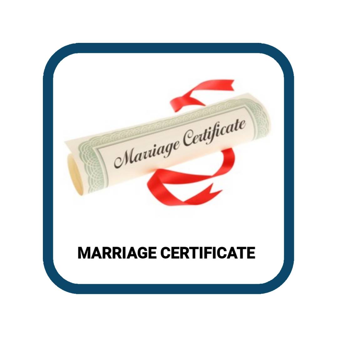 Marriage certificate