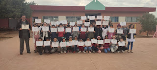 مدرسة براكة بمدينة قصبة تادلة  تتوصل بشهادة في مشروع " إعادة التواصل بثقافتكم "