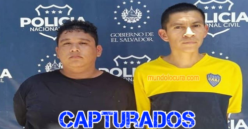 El Salvador. Capturan a dos colaboradores de terroristas en en la colonia La Palma, San Martín / alias "Chepe" y alias "Gordo"