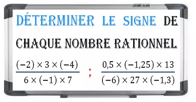 Introduction aux nombres rationnels maths 3éme exercice 7