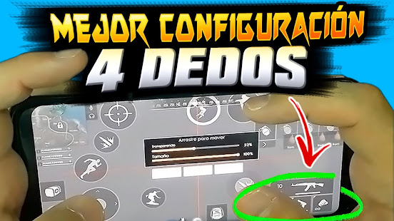 EL MEJOR CUSTOM HUD A 4 DEDOS PARA FREE FIRE 2022