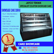 Jual Cake Showcase Display Curve Glass