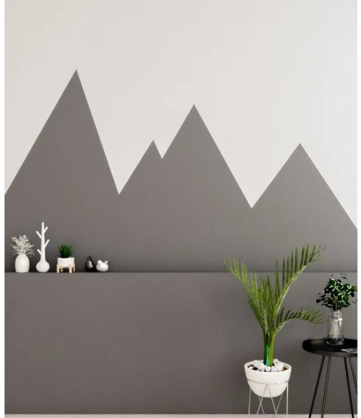 simple geometric wall design