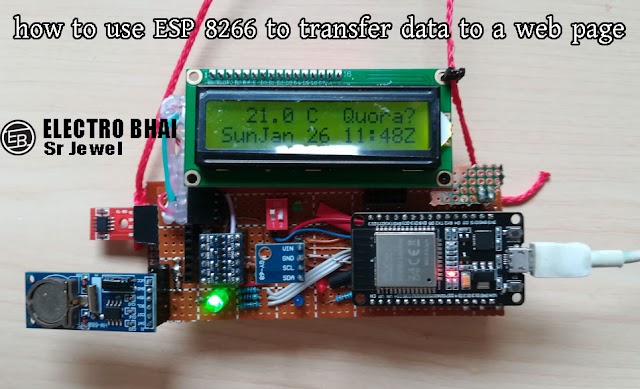how to use ESP 8266 to transfer data to a web page
