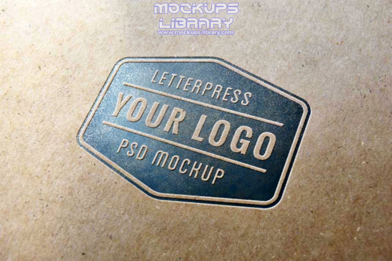 Letterpress Logo Mockup