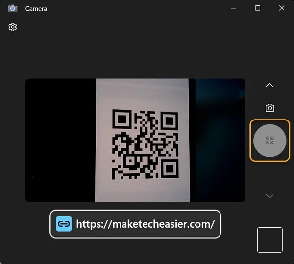 امسح QR Code ضوئيًا في نظامي التشغيل Windows 11 و 10 باستخدام تطبيق الكاميرا