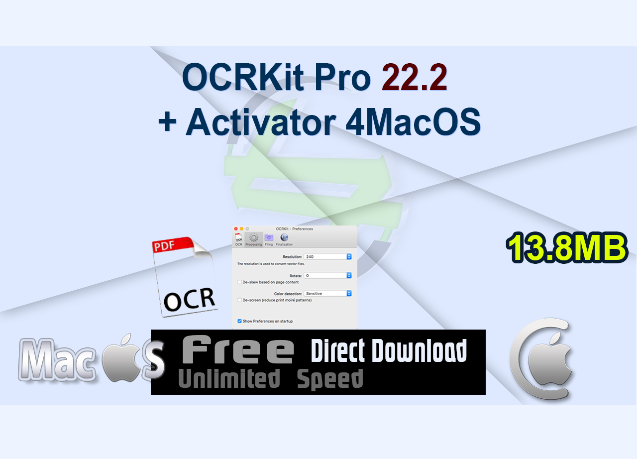 OCRKit Pro 22.2 + Activator 4MacOS