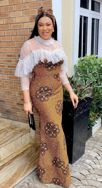 Latest Ankara Straight Long Gown Styles for Ladies