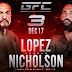 Gamebred FC 3 Lopez v Nicholson 