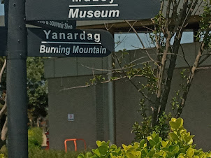 At Entrance to the museum at Yanardag.