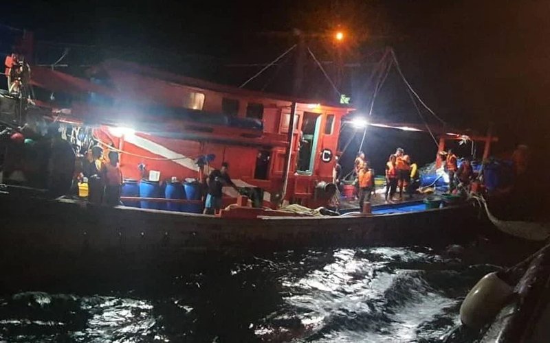 Mangsa bot karam Langkawi (Gambar Maritim Malaysia