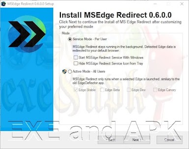 MSEdgeRedirect MS-Edge يعيد توجيه الروابط إلى المتصفح القياسي مع العديد من التحسينات