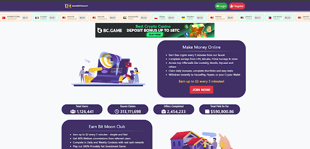 EarnBitMoon.club Review 2025: Is It Legit or Just Another Crypto Faucet Scam