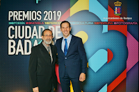Con Antonio Cavacasillas en los Premios Ciudad de Badajoz