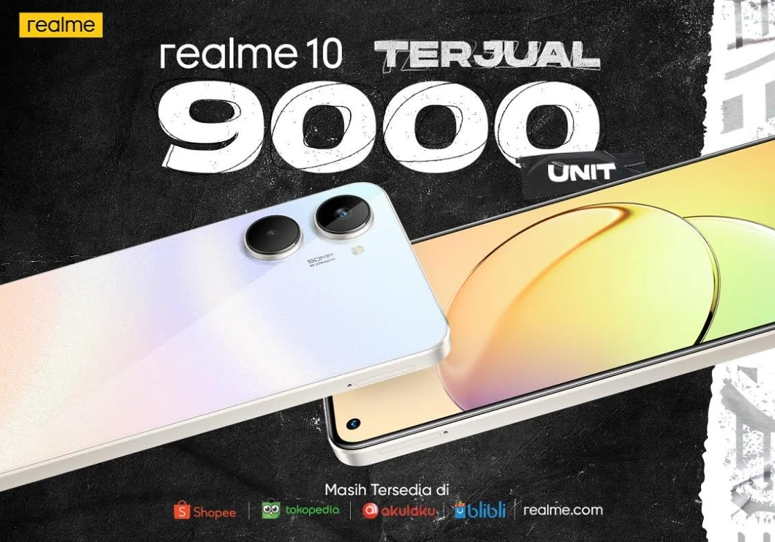 Penjualan Realme 10 Laris Manis, 9000 Unit Ludes Dalam 3 Hari