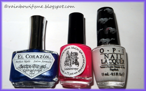 El Corazón French Jaquard #423/909, El Corazón Pink Neon, OPI Angel With A Leadfoot