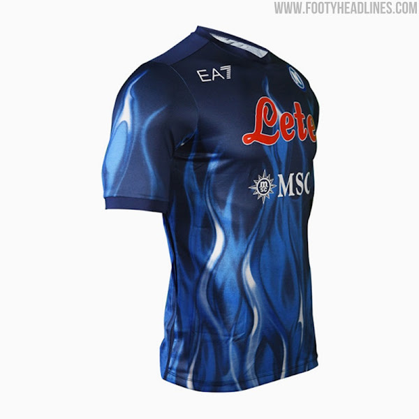 Napoli release their 'flames kit', 10th outfield shirt this season