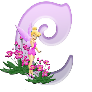 Tinkerbell ABC with Flowers. ABC de Tinkerbell con Flores.