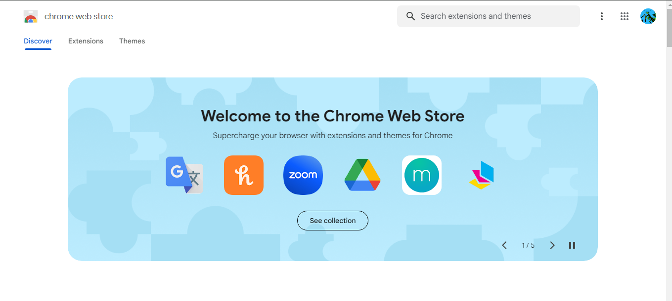 Chrome Web Store New Look 2024