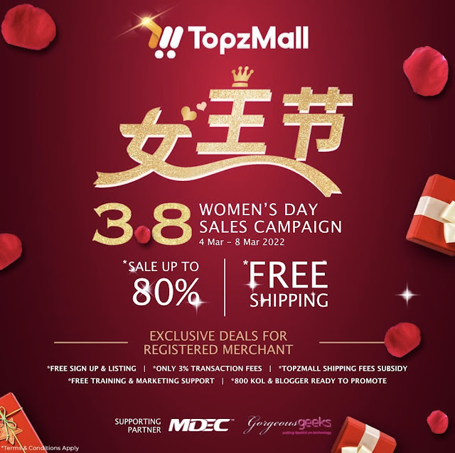 TopzMall Marketplace VITAMEDIA Women's Day  3.8 Campaign