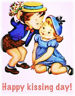 happy Kissing Day greeting card