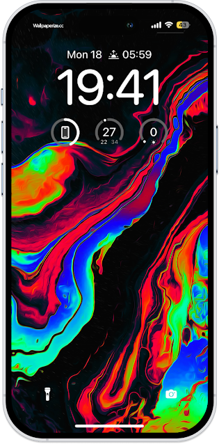 FLUID ABSTRACT DESIGN COLORFUL BACKGROUND WALLPAPER FOR IPHONE 16 PRO