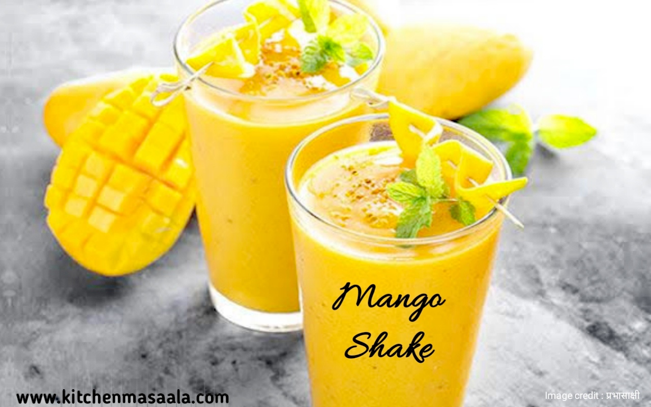 मैंगो शेक बनाने की विधि || Mango shake Recipe in Hindi, Mango shake image, मैंगो शेक फोटो