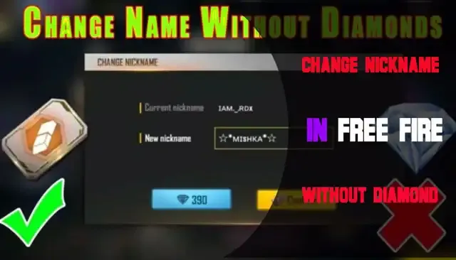 how to change name in free fire, how to change nickname in free fire, how to change name in free fire without diamond