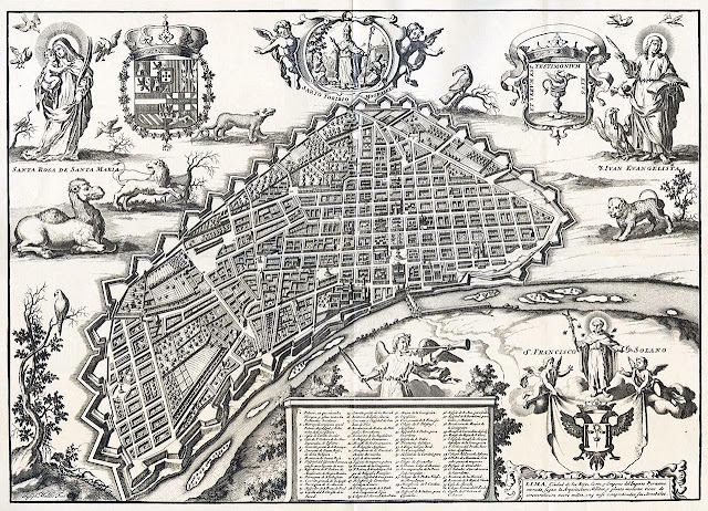 Plano de Lima de 1685 elaborado por Pedro Nolasco