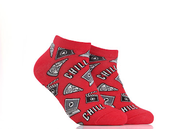 Iconic Socks Pizza and Chill Pattern Ankle Socks valentine's day gifts for him