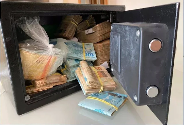 Ladrões abrem buraco na parede, arrombam cofre e fogem levando mais de R$ 84 mil em dinheiro de casa lotérica, em Vilhena