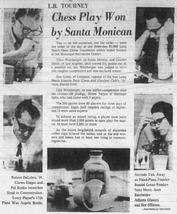 Chess Play Won by Santa Monican