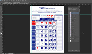 Desain Kalender 2022 tempo doeloe PSD