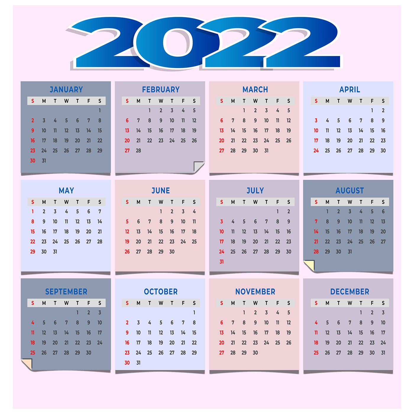 calendar 2022 design pdf