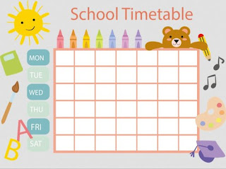 6 to 8th Std  - New Time Table