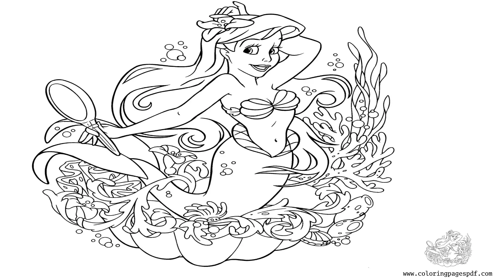 Disney Princess Colouring Pages