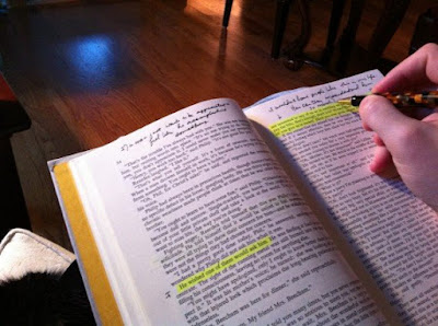 Active reading and taking notes