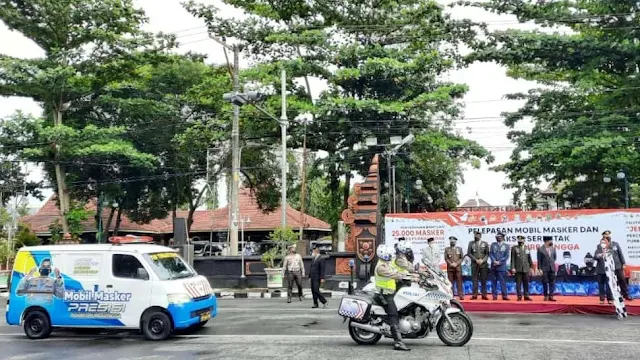 Keren!!! Polres Purbalingga Meluncurkan Mobil Vaksin Dan Mobil Masker