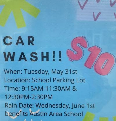 5-31 Austin Area School Car Wash