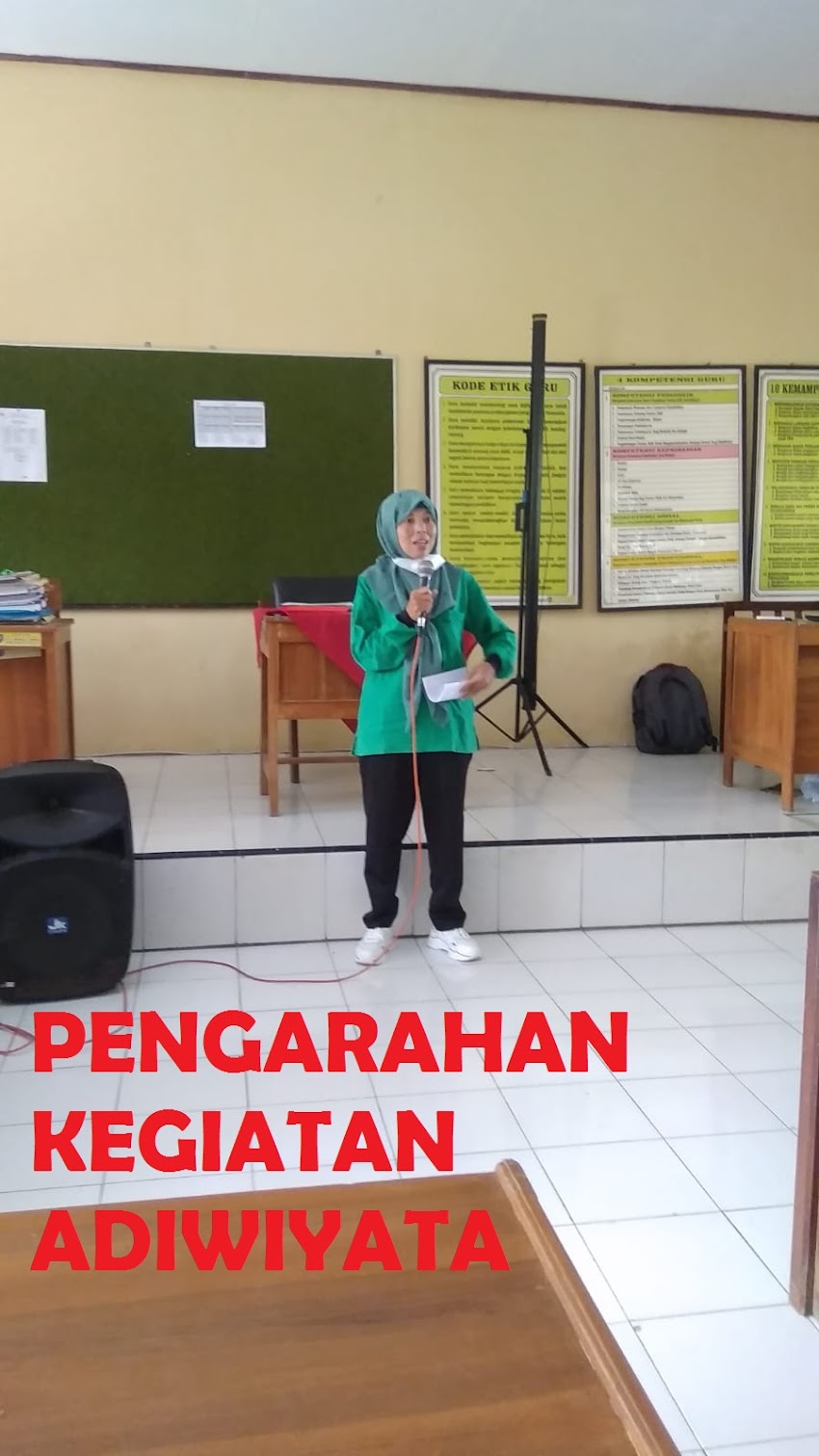 Foto Sosialisasi Kegiatan Adiwiyata oleh Ibu Makmuroh