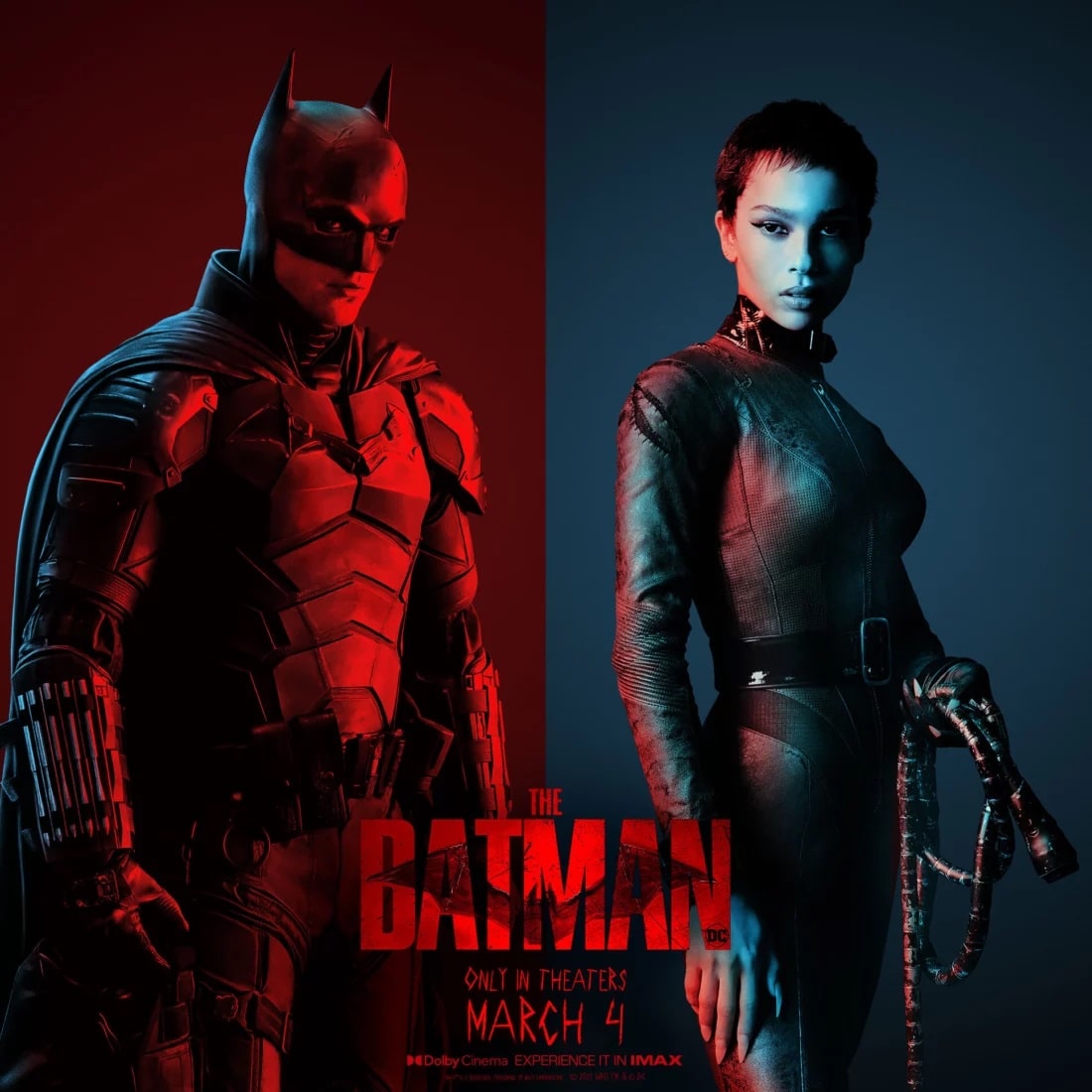 Warner Bros показала свежий трейлер кинокомикса «Бэтмен» про кошку и летучую мышь - Постер