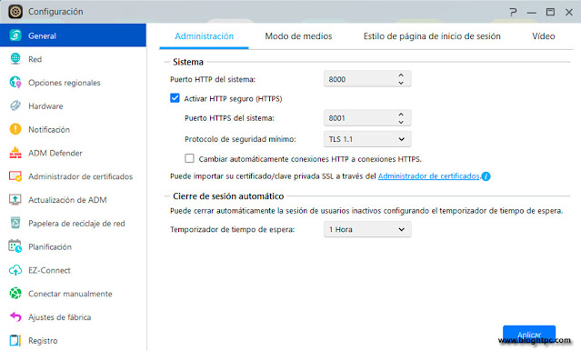 CONFIGURACION ASUSTOR DATA MASTER 4.0