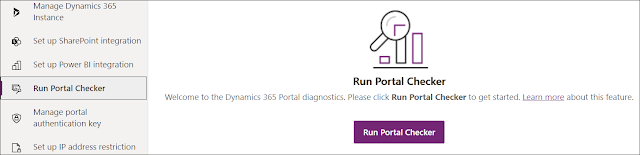 PowerApps portal portal checker