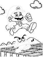 Super Mario Bros. coloring page