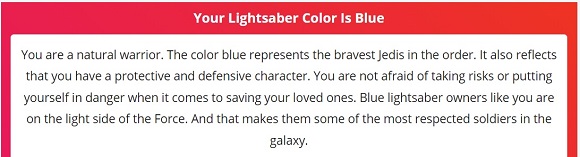 J's Lightsaber color blue result