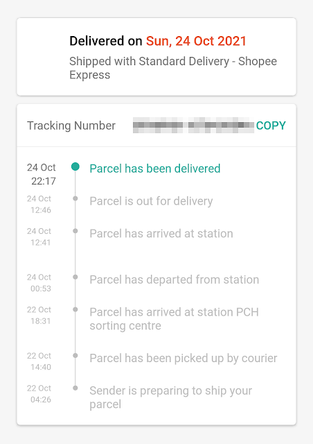 Shopee express tracking number