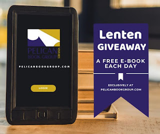 Ereader is shown. One free ebook per day through Lent 2022.