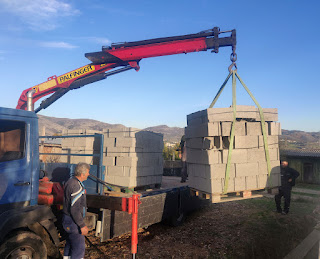 The blocks are started to be delivered